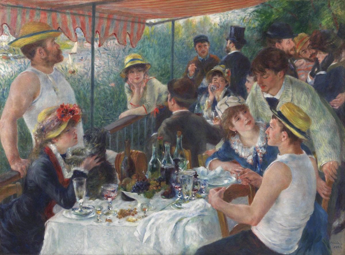 Luncheon of the Boating Party, 1637, Pierre-Auguste Renoir